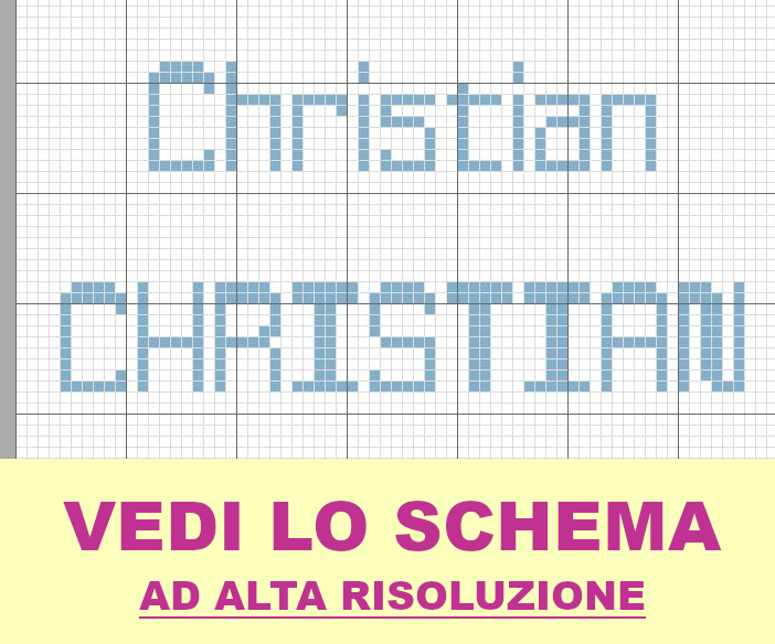 Christian punto croce