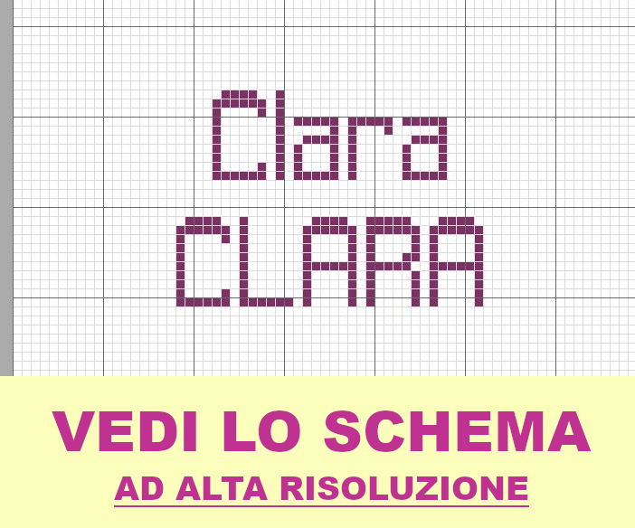 Clara punto croce