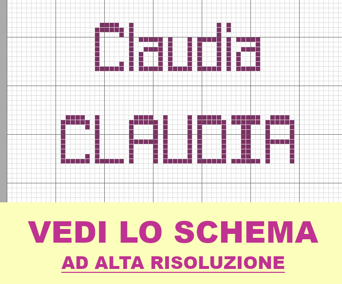 Claudia punto croce
