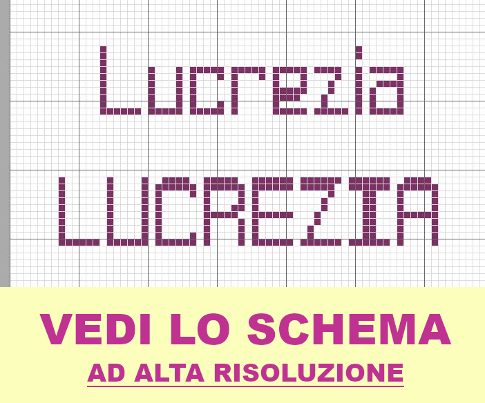 Lucrezia punto croce